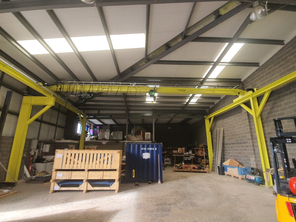 industrial manipulators in factory